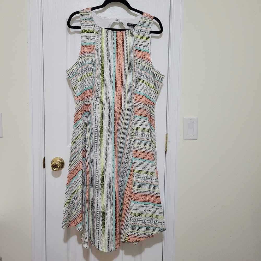 Torrid Insider Collection Size‎ 18 Geometric Tribal Print Cutout Back Dress